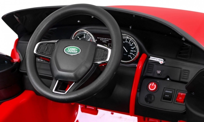 Children's Land Rover Discovery Red + Remote Control + 5 Harnesses + Seat Adjustment + EVA + MP3 LED