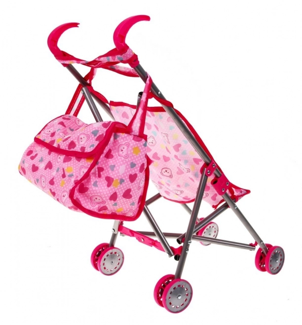 Doll Accessories Set for Kids 3+ with Stroller and High Chair