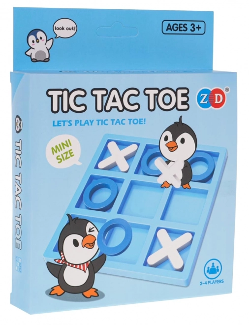 Mini Penguin Tic Tac Toe Logic Game