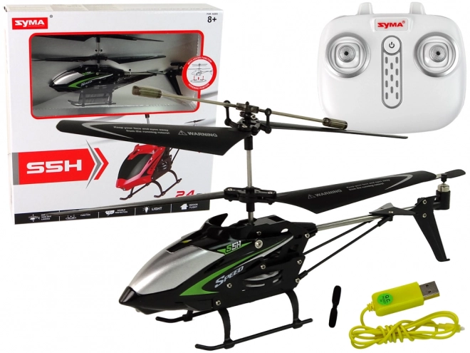 Remote-Controlled Helicopter Syma S5H Black