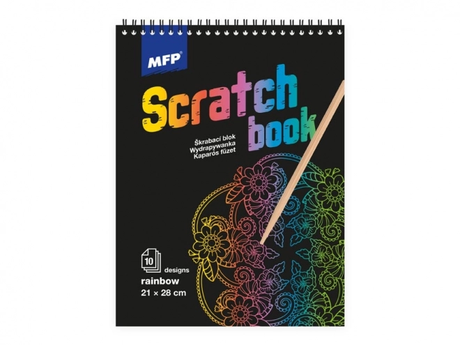 Scratch Art Notebook 21x28cm with Rainbow Sheets