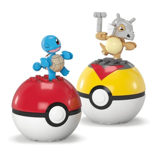 Mega Pokemon Building Blocks with Squirtle and Cubone Figures