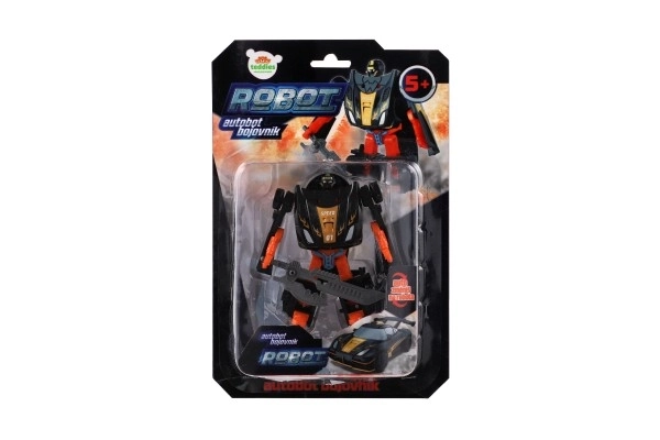 Transformer Toy Car Robot 14cm Black