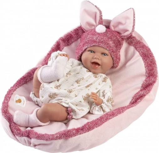 Realistic Baby Doll with Sounds and Soft Fabric Body - Llorens