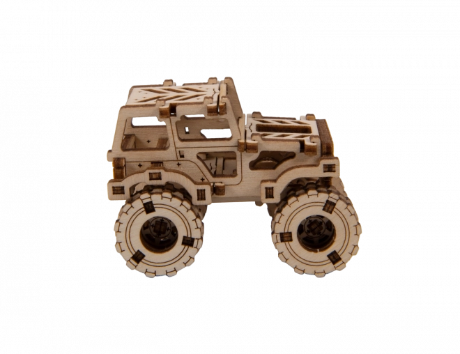 Wooden City 3D Puzzle Superfast Monster Truck