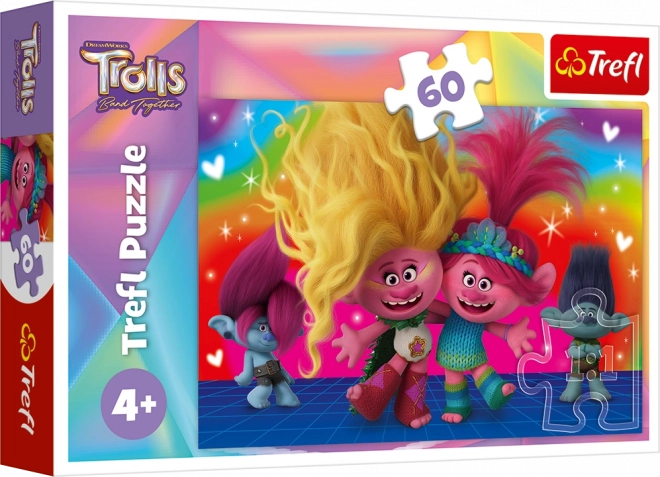 Trefl Puzzles Friendly Trolls 60 Pieces