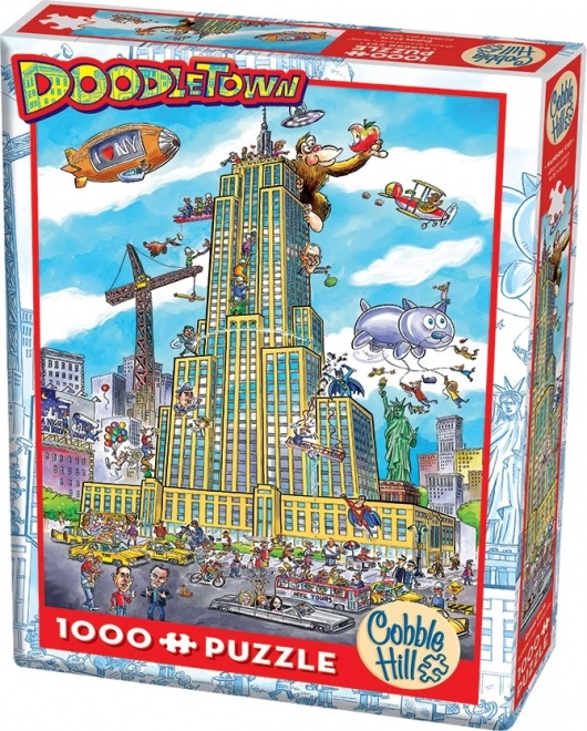 Cobble Hill Puzzle DoodleTown Empire State 1000 Pieces