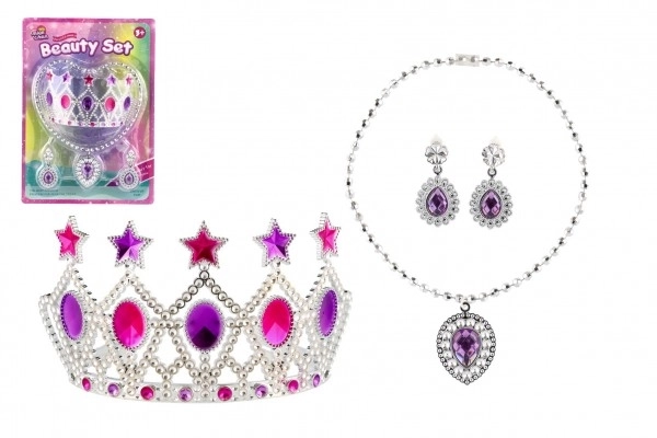 Princess Beauty Set with Crown, Necklace and Earrings