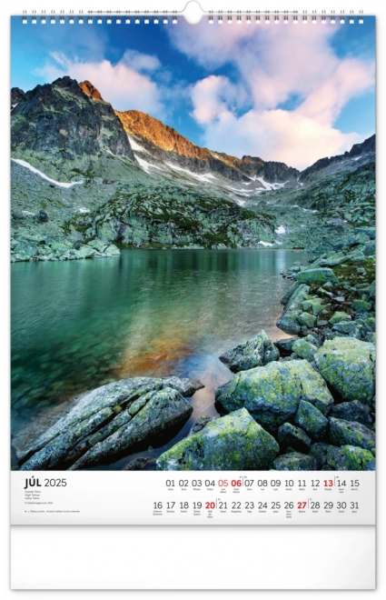 Wall Calendar of Tatra Mountains 2025