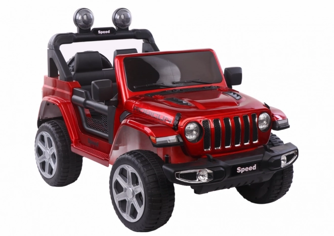 Red Lacquered 4x4 Battery-Powered Vehicle