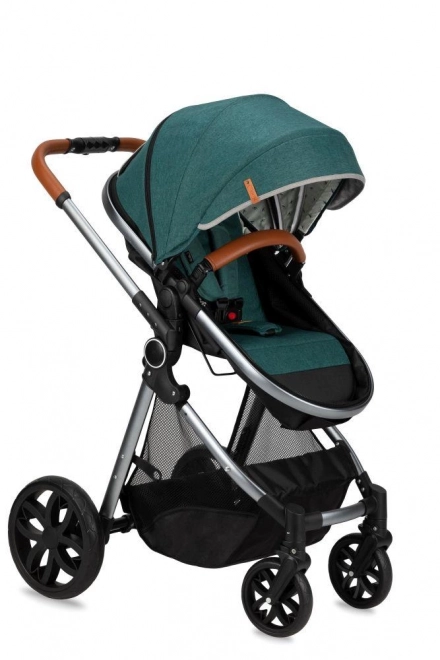 Versatile Green Baby Stroller 2-in-1 MoMi LIMURU