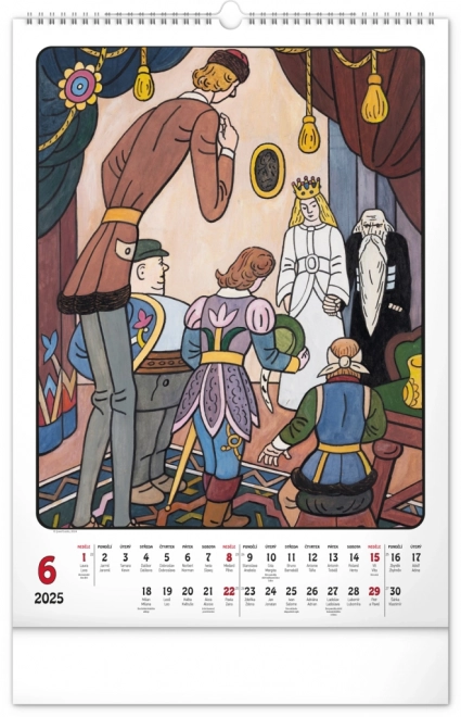 Wall Calendar Josef Lada 2025