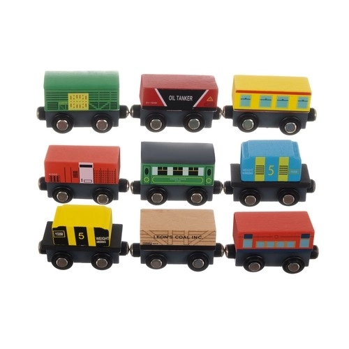 Wooden Toy Train Set