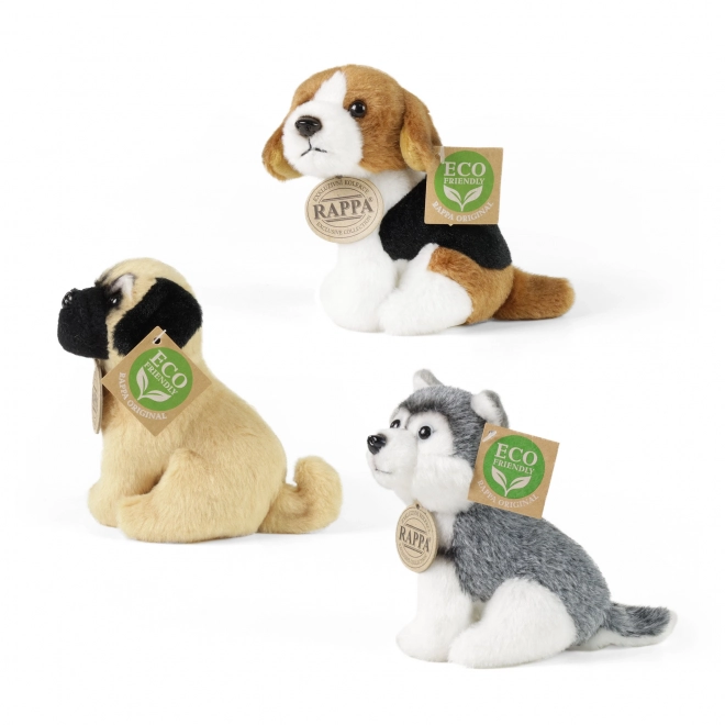 Eco-friendly Plush Sitting Dog 13 cm