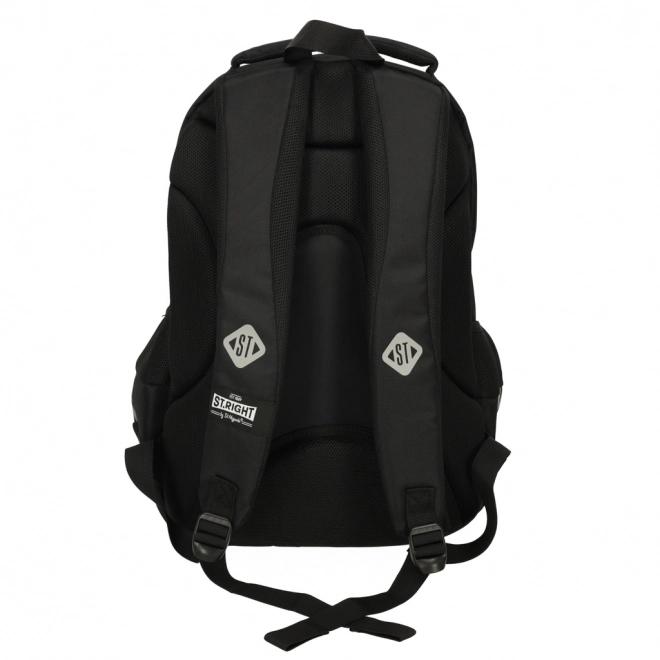 School Backpack with 3 Compartments St. Right 25L Black