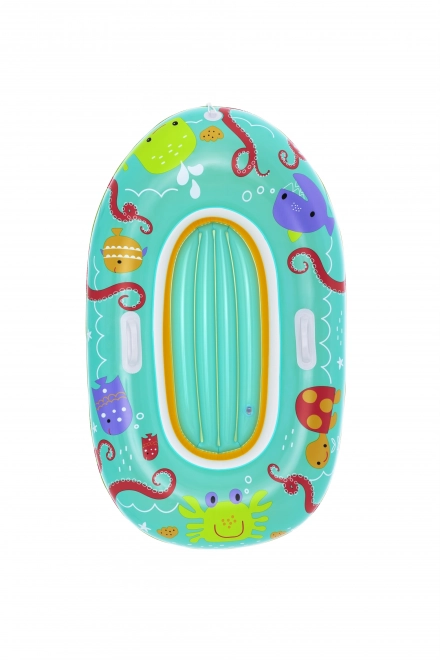 Inflatable Kids Boat with Marine Animal Design