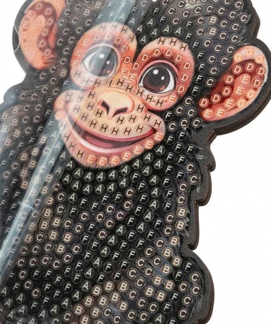 Diamond Painting Jungle: Chimpanzee
