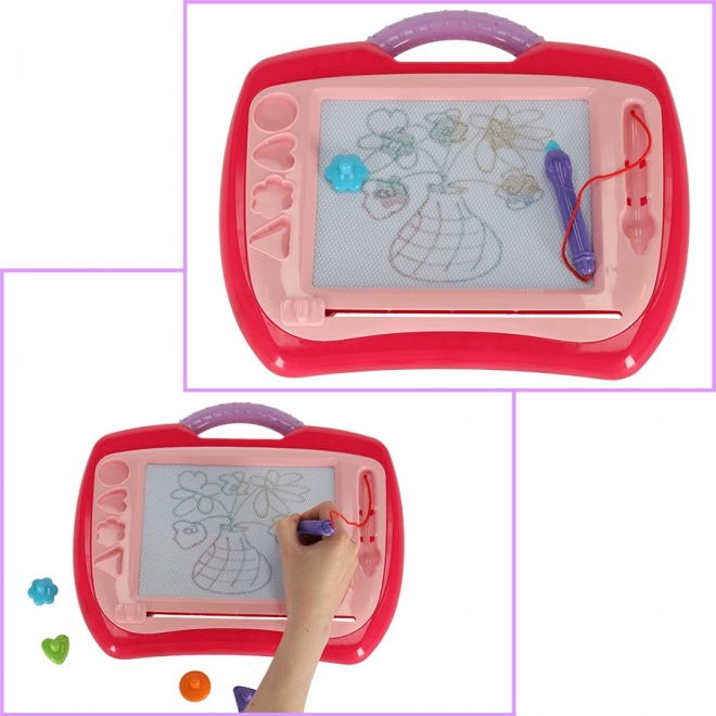 Pink Drawing Magic Board with Stamps XL