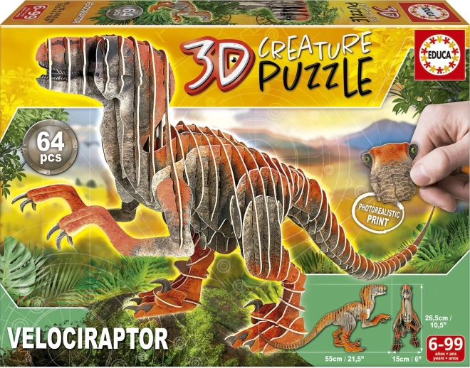 3D Puzzle Velociraptor