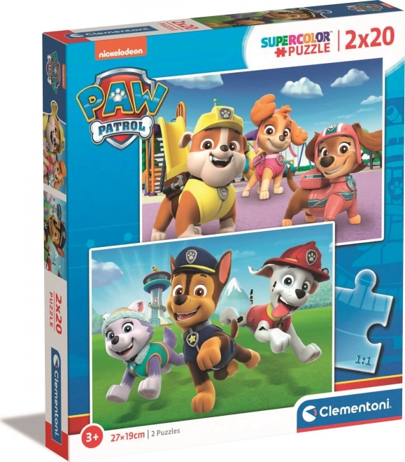 Clementoni Paw Patrol Puzzle Set 2x20 Pieces