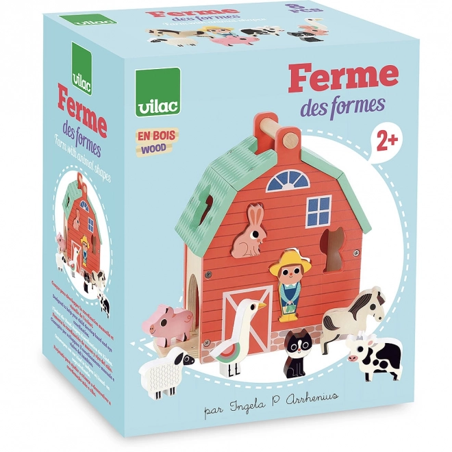 Wooden Farm Animal Sorter by Vilac