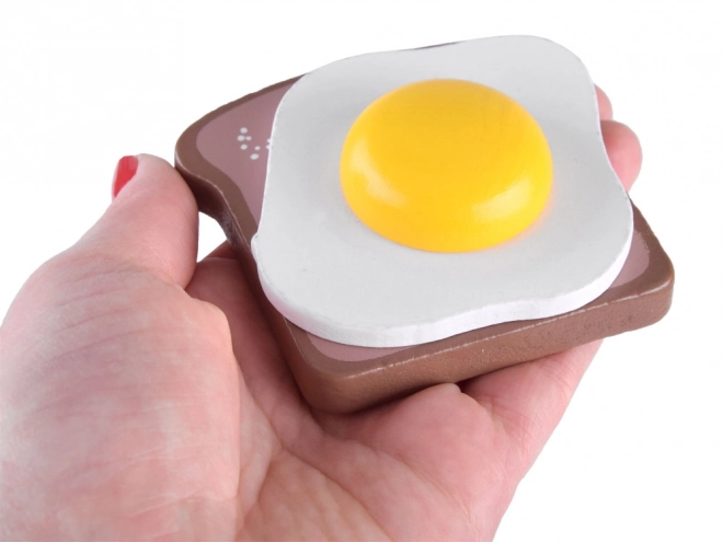 Wooden Toy Toaster with Egg