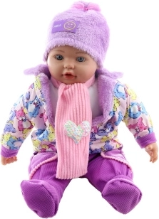 Dukke baby pige 50 cm med hjerter