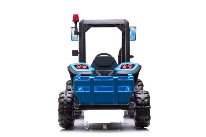 Blue Electric Ride-On Tractor