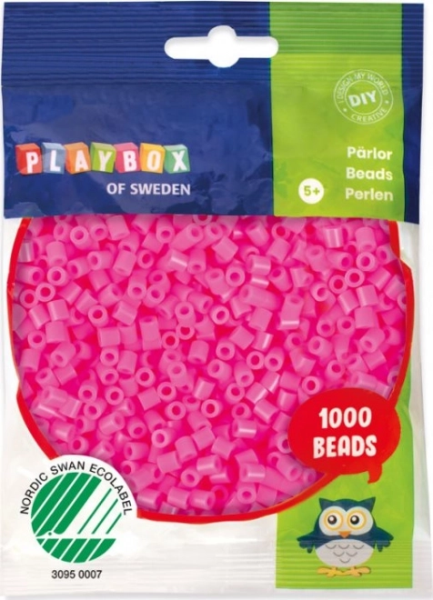 Pink Playbox Iron-On Beads 1000pcs