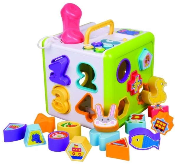 Sorter Cube With Phone For Toddlers