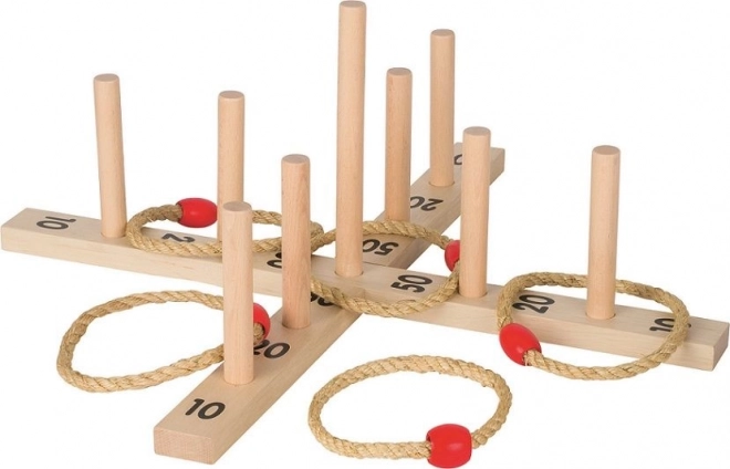 Kids Wooden Ring Toss Game