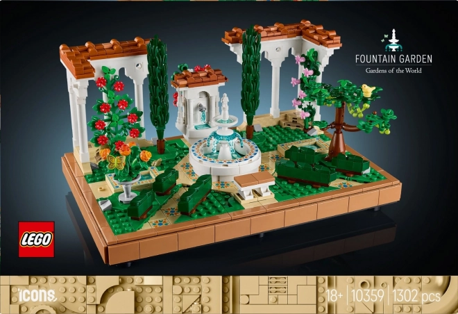 Lego Icons Garden Fountain Set for Adults