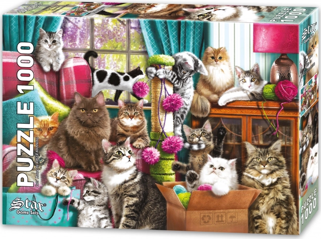 Star Puzzle Cat House 1000 Pieces