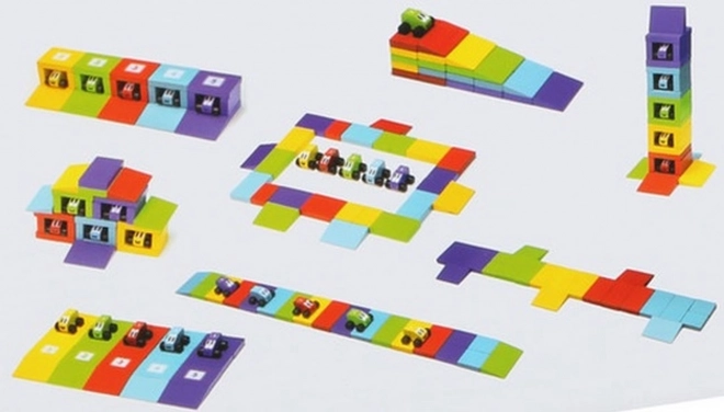 Cubika Fun Race Wooden Construction Set