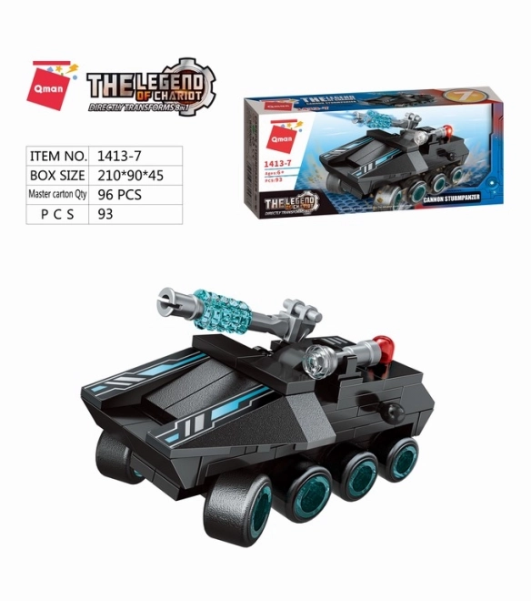 Qman Shadow Pulse Combat Vehicle Set 8-in-1