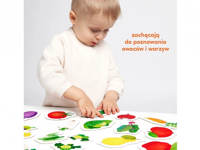 Gyümölcs és zöldség párosító puzzle