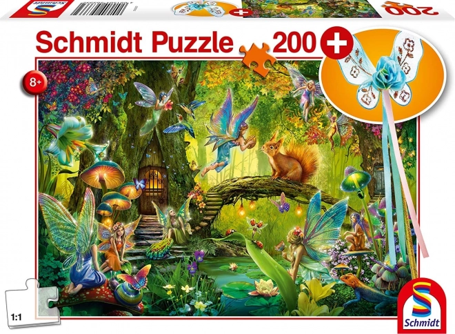 Forest Fairies Puzzle with Magic Wand Gift