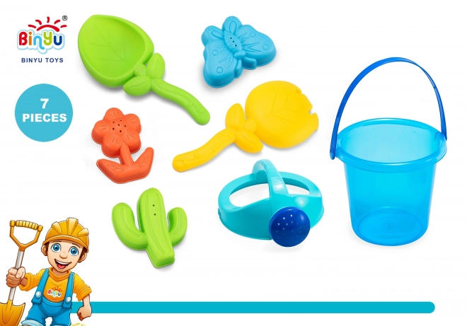 Sand Play Set with Bucket and Watering Can