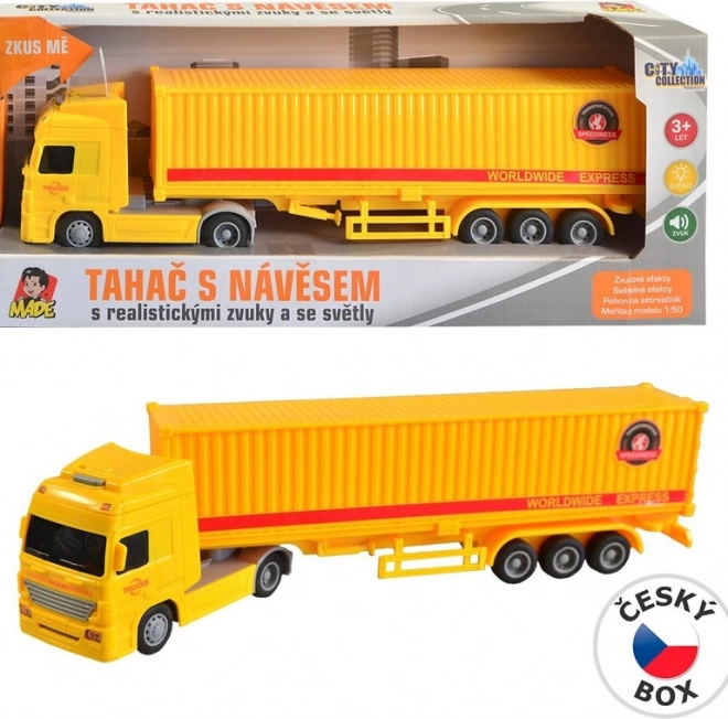Camion con container a inerzia