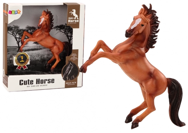 Standing Brown Horse Figurine