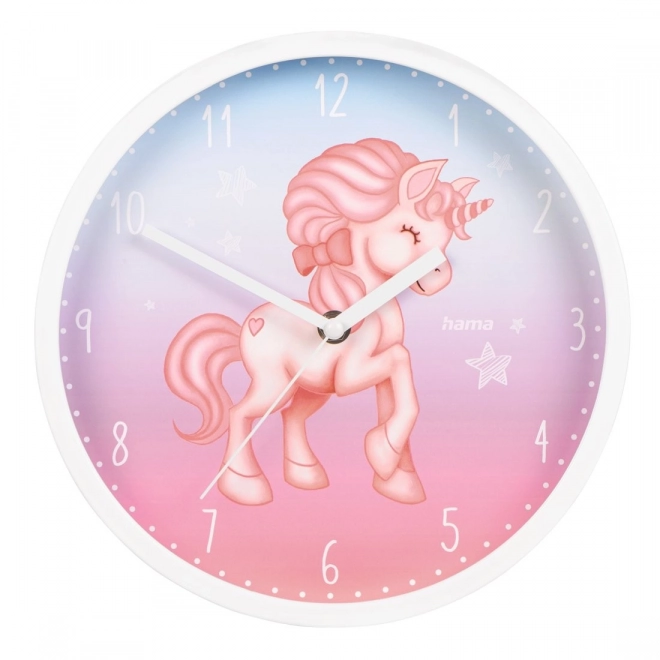 Children's Wall Clock Magical Unicorn