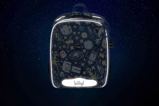 School Backpack Shelly Space Game