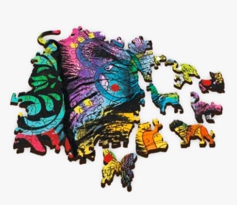 Colorful Puppy Wood Puzzle 501 Pieces by TREFL