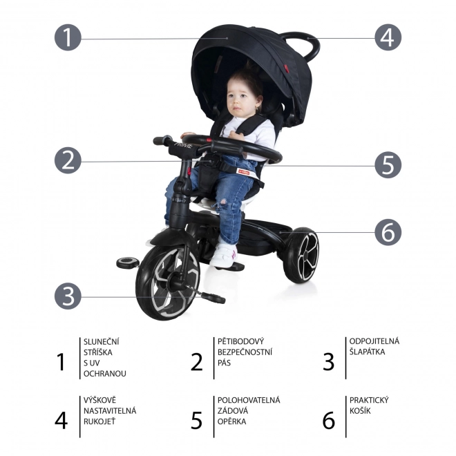 Stylish Black Toddler Tricycle