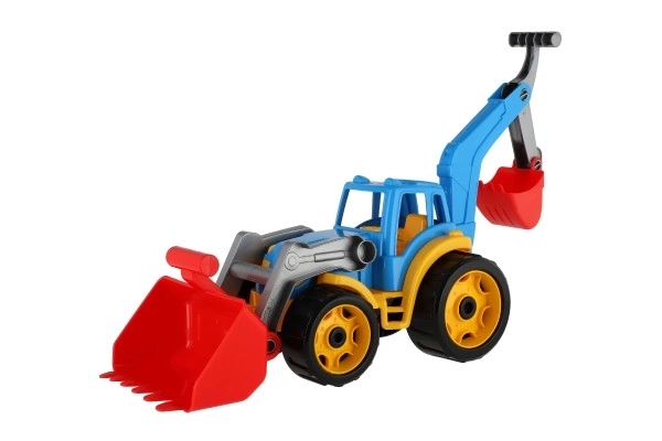 Tractor With Loader And Backhoe Set