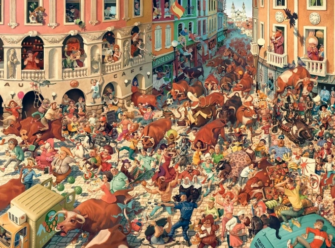 Castorland Puzzle: Running of the Bulls in Pamplona 3000 Pieces