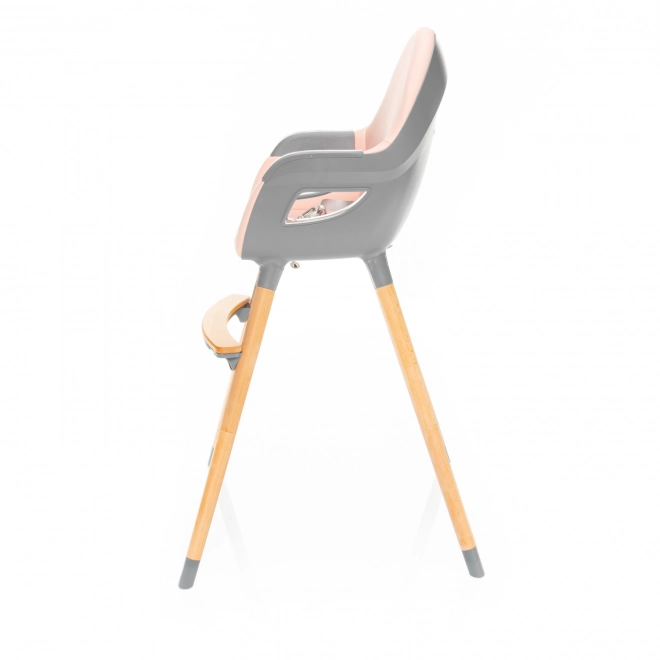 Children's High Chair Dolce 2 in Blush Pink and Grey