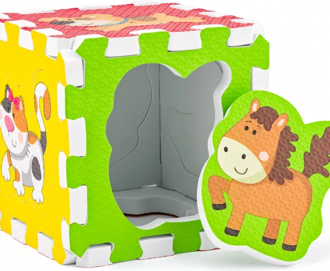 Puzzle en mousse avec des animaux