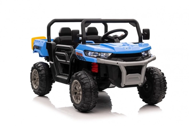 Blue Battery Operated Ride-On Car 4x4