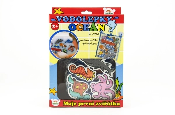 My First Ocean Animals Bath Foam Stickers Set